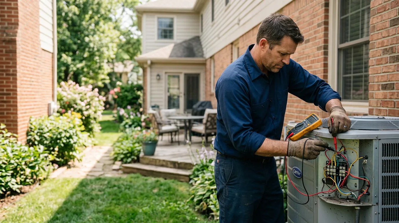 HVAC technician working near Green Bay, WI